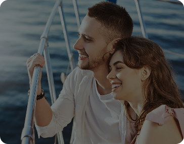 Celebración de aniversario en el mar Caribe